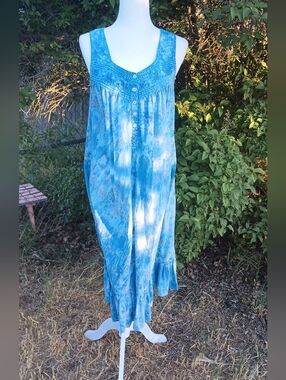 Cottagecore Over dyed Cotton Nightgown